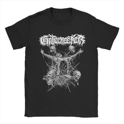 Мужская футболка Gatecreeper Хлопок Винтажные футболки Круглый вырез Футболки с коротким рукавом Одежда для взрослых