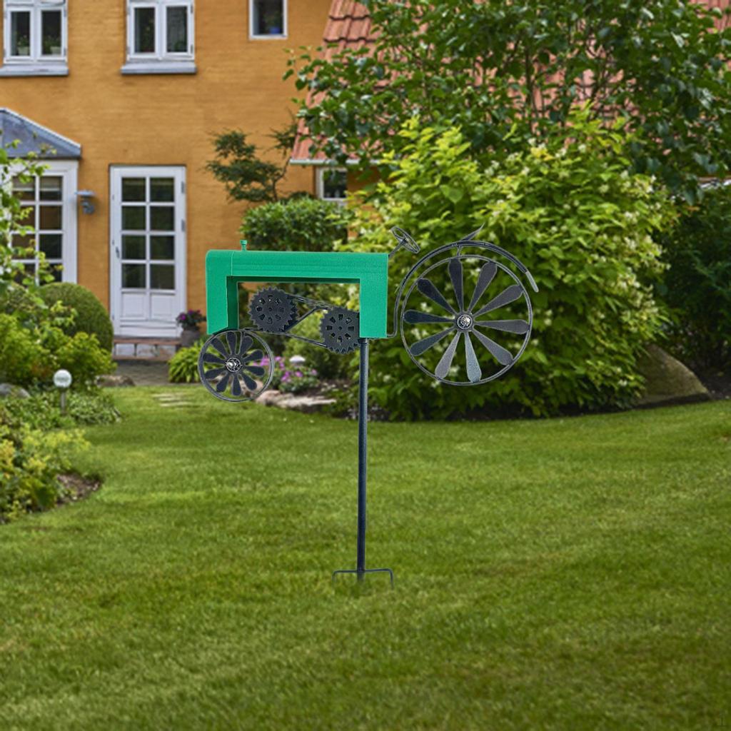 Для Сада, Коллекция Колышков, Декор в Стиле Искусства, Современный Трактор, Ветряной Вертушка-Украшение для, Крыльца,