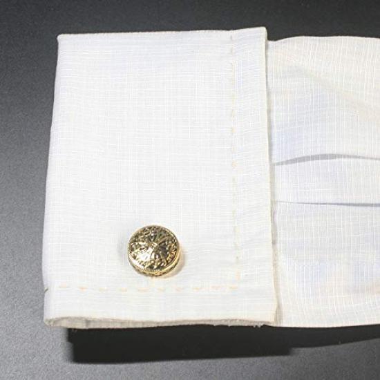 Запонки Старинные золотые запонки с крестом cf2180 [Мастерская Камакура]