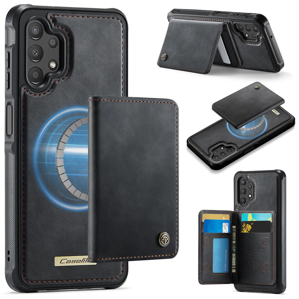 CASEME Серия ME80 Для Samsung Galaxy A13 4G/A04s 4G (164.7мм) Магнитный чехол-кошелек из кожи и ПК/ТПУ для телефона, съемный