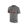 Футболка с коротким рукавом и логотипом Miami Heat, мужские топы, серые, FJ0179-063
