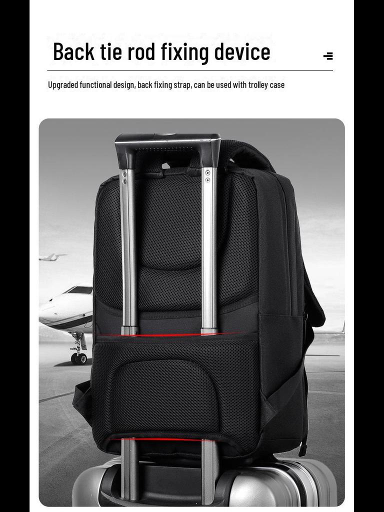 Высококачественный мужской деловой рюкзак для поездок на работу — большая вместимость, модный, многофункциональный для путешествий, школы и офиса.