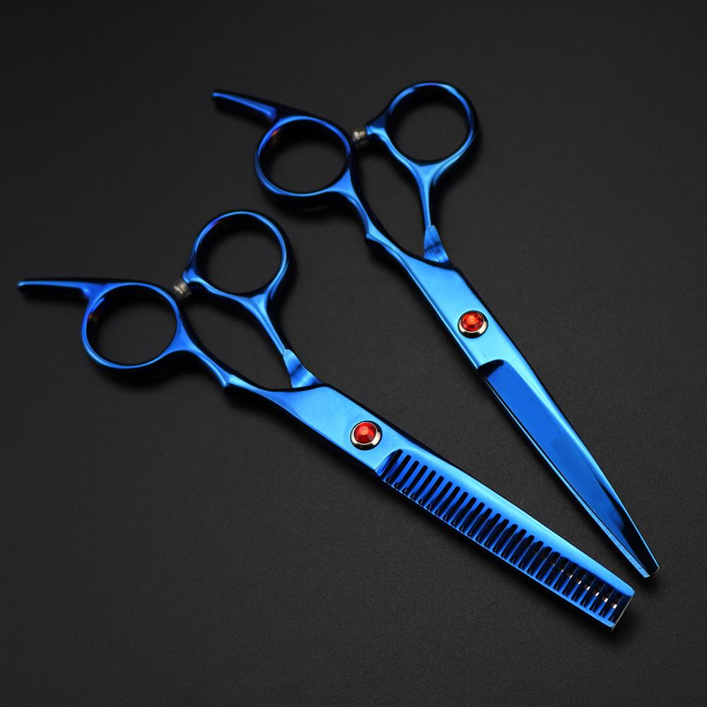 Профессиональные 6-дюймовые ножницы Red Gem для стрижки волос, филировочные парикмахерские инструменты, ножницы для стрижки, парикмахерские ножницы