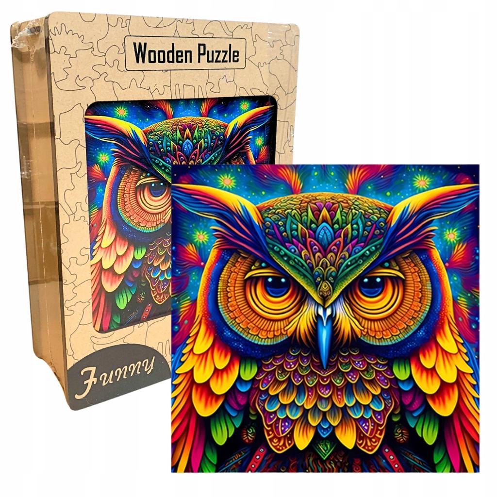 Wooden Educational Puzzle A3 Night Owl Children And Adults 240 Pcs Large