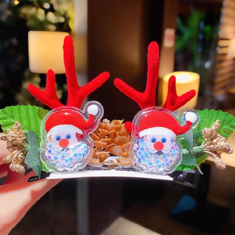 Christmas Hair Clips Antler Hair Pins Hair Accessories for Girls Toddlers Teens