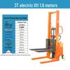 Manual & Electric Hydraulic Stacker Forklift for 1T-2T Lifting, Loading, and Unloading
