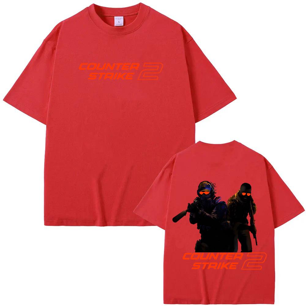 Футболка Counter Strike Высококачественная Графика Стрелялки Печать Летняя 100% Хлопок Оверсайз Модные Хлопковые Топы
