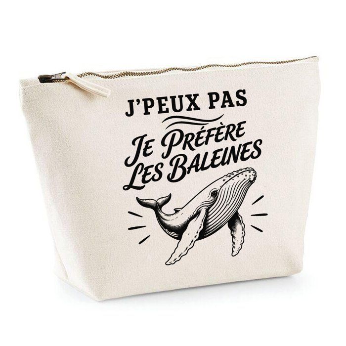 Trousse de toilette - PLANETEE - Collection « J'peux pas minimaliste » - Beige - 100% coton - 3 L