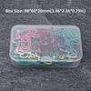 60pcs Plastic-coated Metal Paper Clip 12 Kinds Memo Clips Bookmarks School Stationery  Office