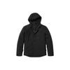Solid Color Hooded Zipper Detachable Waterproof Three-In-One Cotton Jacket Men Jackets Black A5XG1-001