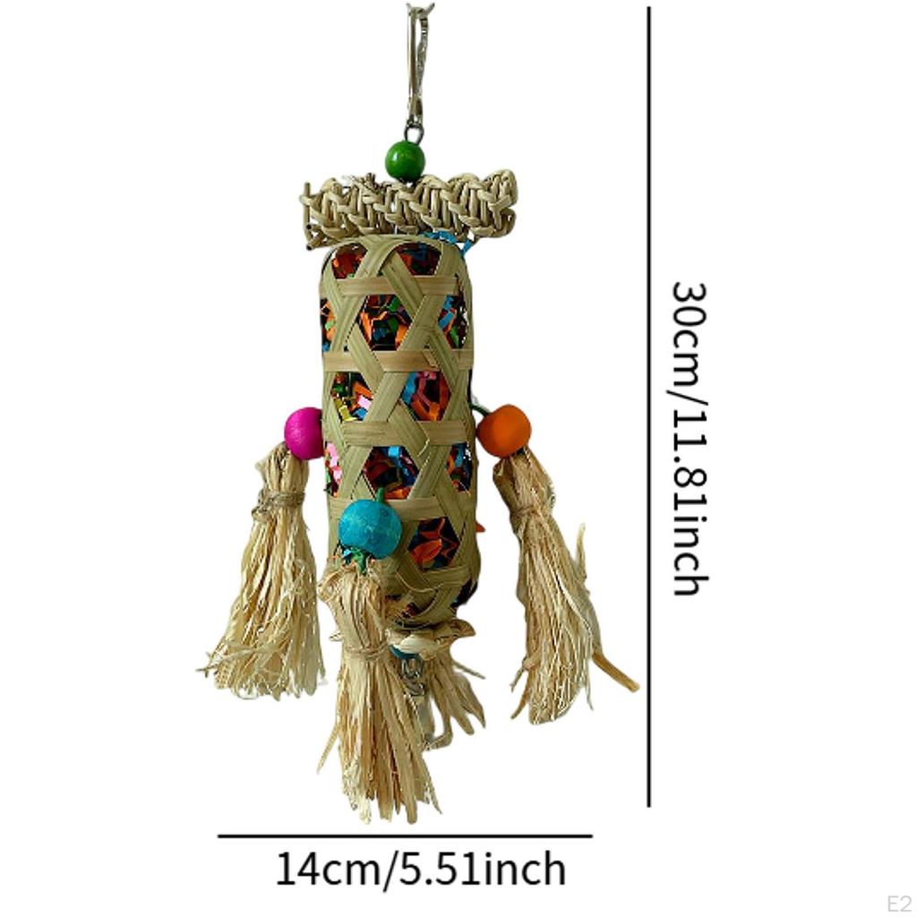 Bird Toy Chewing Toys Parrot Hanging Cage for African Grey Parrots Finches