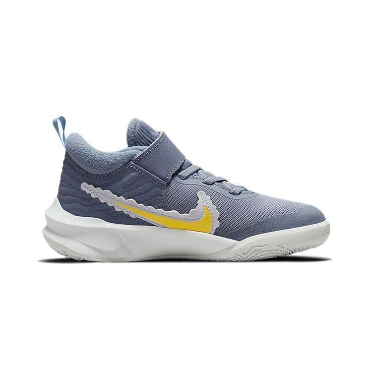 Nike Кроссовки Team Hustle D10 PS Dream Kids Серые Пепельно-Сланцевые Алюминиевые DH4906-410