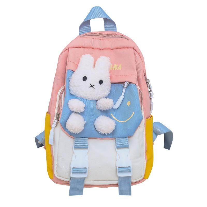 The Backpack Comes With A Cartoon Rabbit Fashionable Cute Coin Wallet Versatile