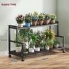 Hualongdun Multi-layer Movable Iron Flower Stand