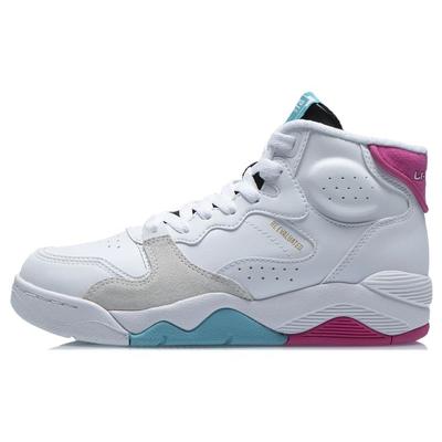 Легкие высокие ретро баскетбольные кроссовки с амортизацией и воздухопроницаемостью женские кроссовки Standard-White AGBR082-1