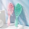 Расческа массажная изогнутая Wet Brush с гибкими щетинками для мокрых волос - Доступна в зеленом, розовом, синем, фиолетовом и черном цветах