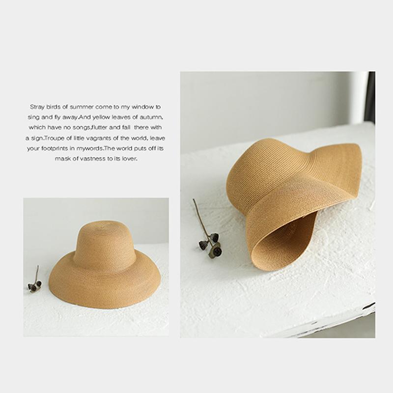 Соломенная шляпа женская летняя с большими полями дорожная солнцезащитная шляпа Hepburn Wind Visor Holiday Beach Hat складная универсальная женская шляпа