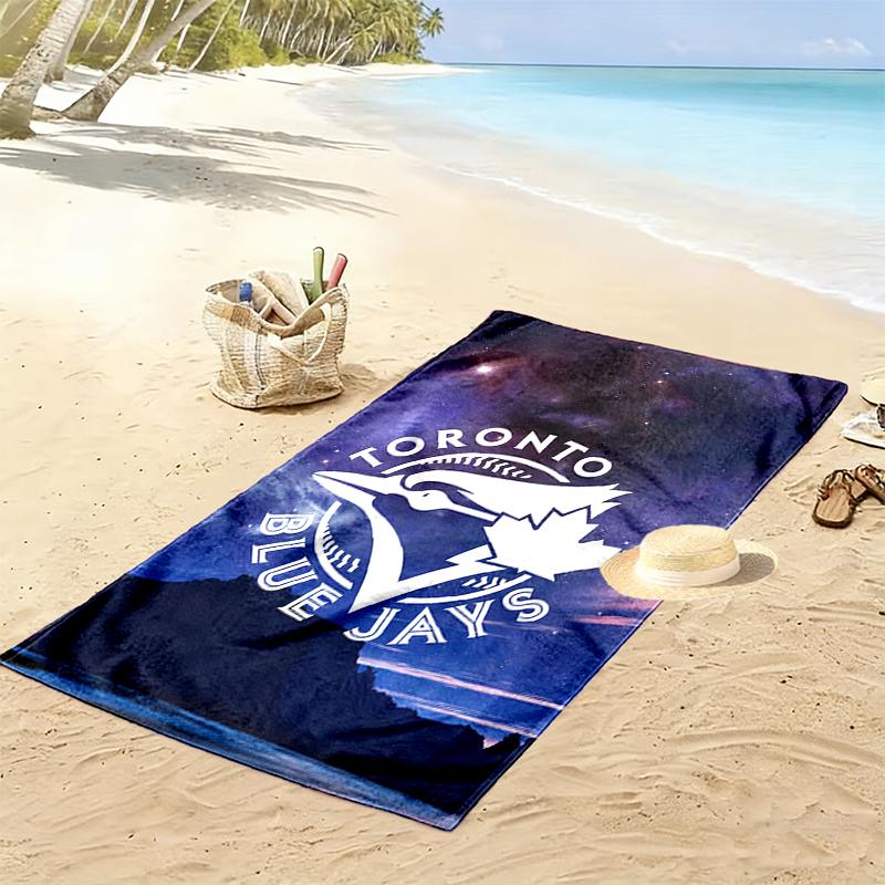 Пляжное полотенце с принтом Toronto Blue Jays, большое, мягкое, быстросохнущее, для пляжа, кемпинга, плавания