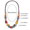 Vintage Ethnic Style Handwoven Necklace Artistic Creativity Versatile Ceramic Necklace Colorful and Minimalist Clothing Accessories