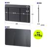 Sanwa Direct Карман для гаджетов ноутбука, КПК, Клейкое хранилище и Чехол, Мышь, Кабели, Аксессуары, 1 шт., 200-INPK1BK