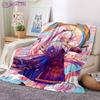 Gamer Blanket  Genshin Impact Blanket Sofa Bed Living Room Warm Travel Blanket Air Conditioning Blanket