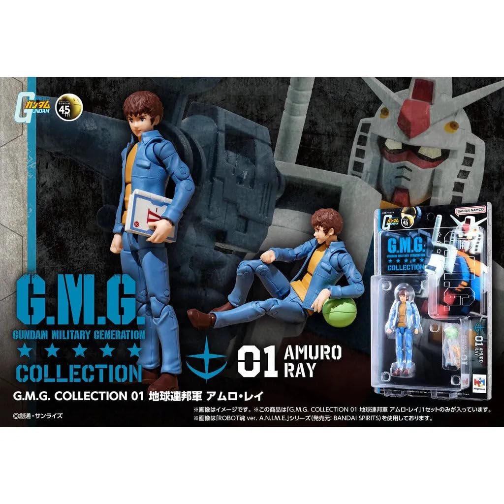 MegaHouse ГМГ. КОЛЛЕКЦИЯ 01 Мобильный доспех Гандам Армия Земной Федерации Амуро Рей Подвижная фигурка