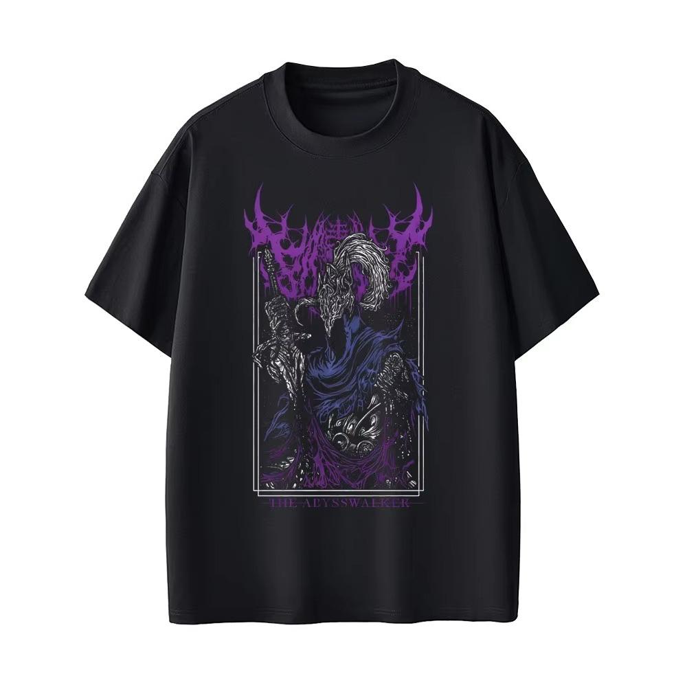 Game Dark Souls Artorias The Abysswalker Graphic Tshirt Men Women Vintage Gothic Rock Tshirts 2026 Punk Shortsleeved top