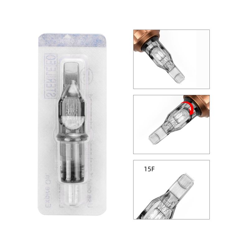 10 шт., игла для тату-картриджа из нержавеющей стали 0,35 мм 1215f, игла для тату-картриджа