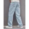 Ретро джинсы мужские весна и осень новые модные брендовые свободные прямые универсальные длинные брюки