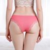 Womens Underwear Cotton Sexy Front Lace Low Waist Hipster Panties Briefs Ladies Knickers for Woman 6 PCS/Lot