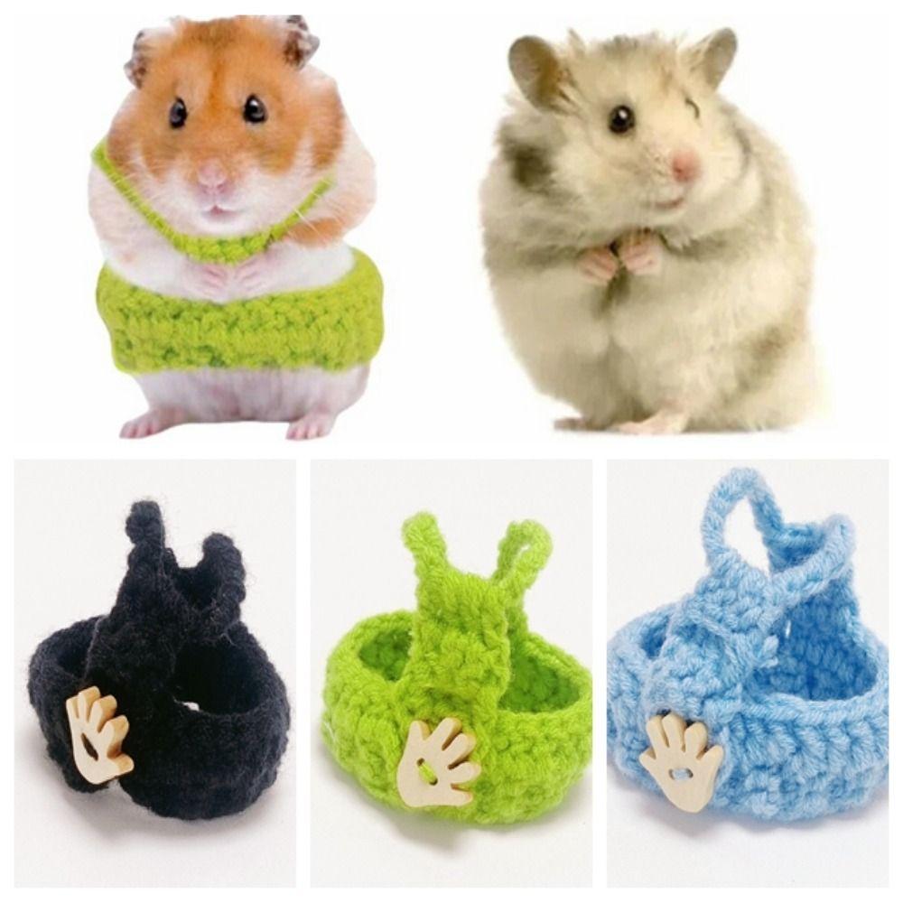 Мини-жилет для морской свинки Ручная вязка Одежда для хомяка Топы и жилеты для хомяка Рождественская вечеринка