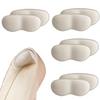 Ankeny Heel Pads, Anti-Slip Heel Pads, Adjustable Size, Adhesive Included, Unisex, Beige (Set of 4)