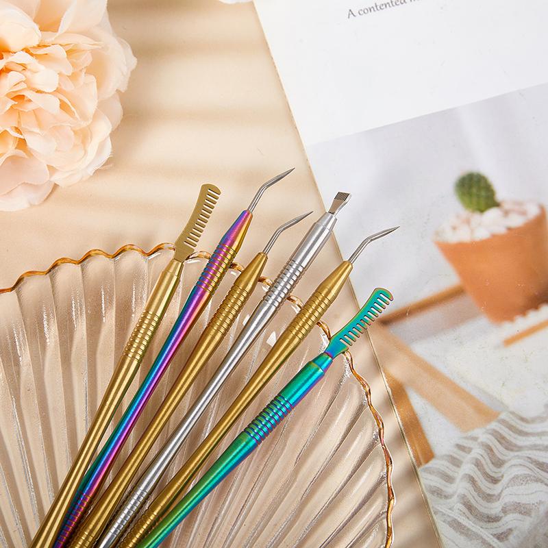 Инструменты для завивки ресниц, металлические стержни для очистки, косметический инструмент для ламинирования ресниц, разделительный инструмент, принадлежности для наращивания ресниц