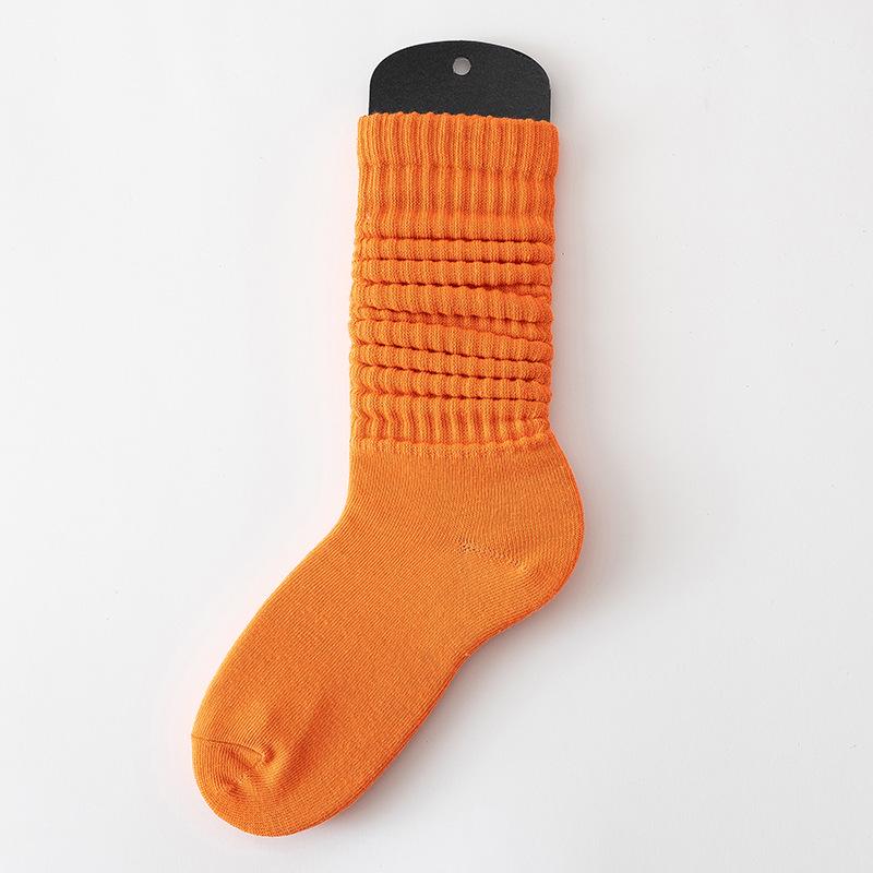 SYVISS Unisex Solid Color Scrunch Socks - Long Warm Leg Warmers, Slouch & Bubble Styles for Men and Women.