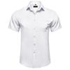 Men's Dress Shirt Short Sleeve Business Formal Shirt Regular Fit Button Up Shirts