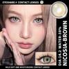 Eyeshare 2 шт. Зрачки серого цвета для глаз Натуральные коричневые контактные линзы для макияжа глаз Годовые косметические линзы