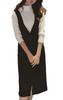 Wenchy Women's Jumper Skirt, Overalls, Dress, All-in-One, Sleeveless, Tight Skirt, Black (XL, Black)