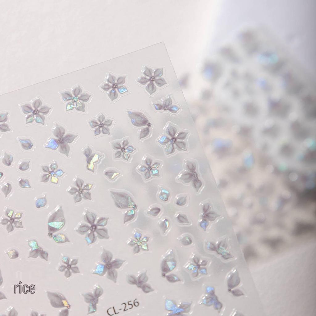 Cyansea Милые Ракушки Ледяные Цветы Наклейки для Маникюра - Новый Самоклеящийся Рельефный Дизайн