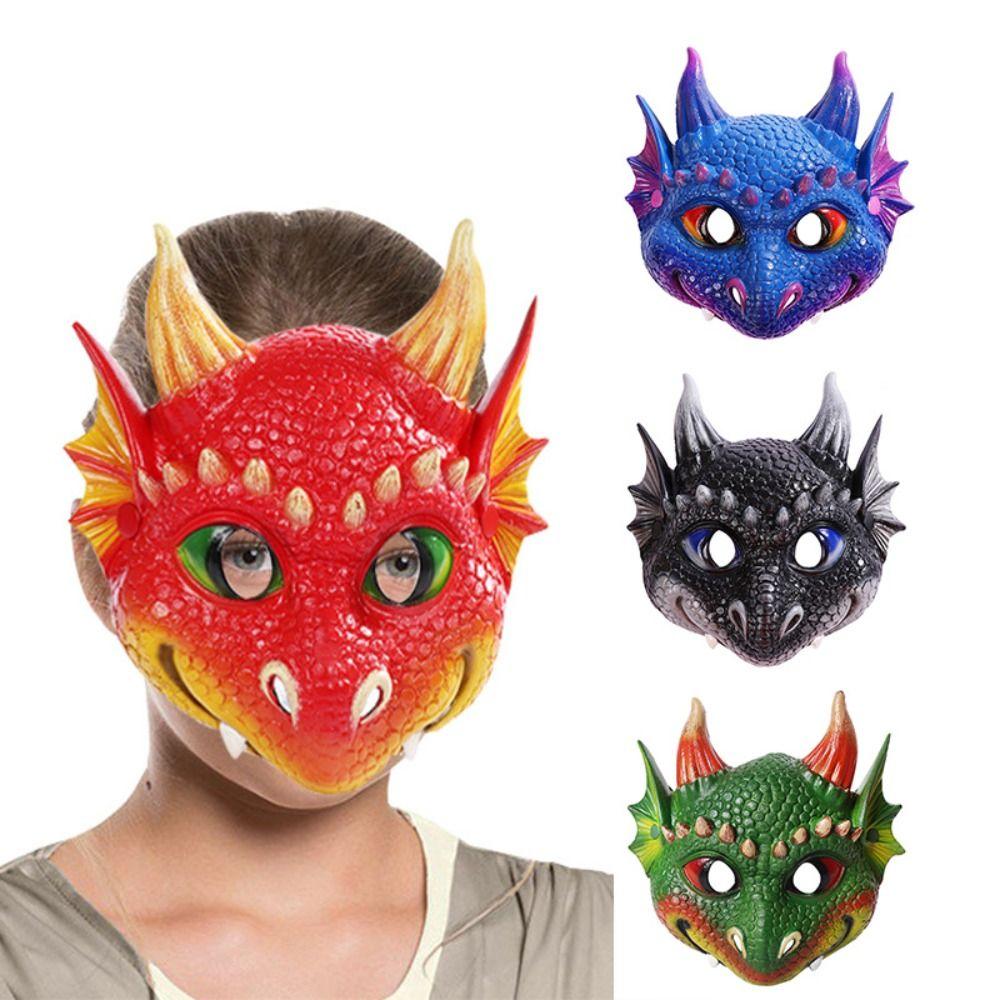 Party Accessories Halloween Party Decoration Dragon Mask Cosplay Prop Masquerade Children Dino Mask