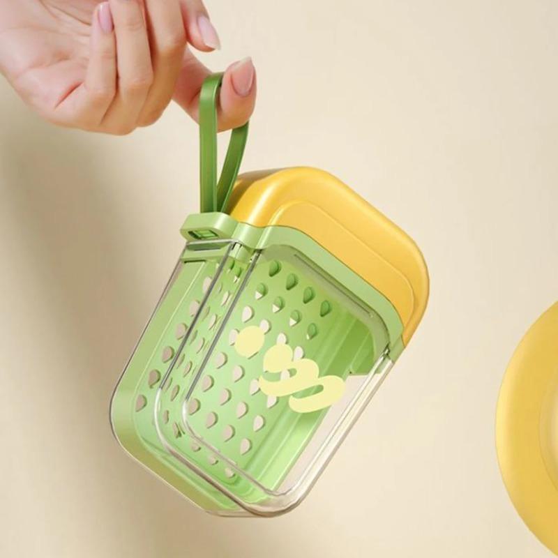 Portable Travel and Business Waterproof Soap Box with Lid Sealing, Beautiful Value, High Double-layer Compact and Practical