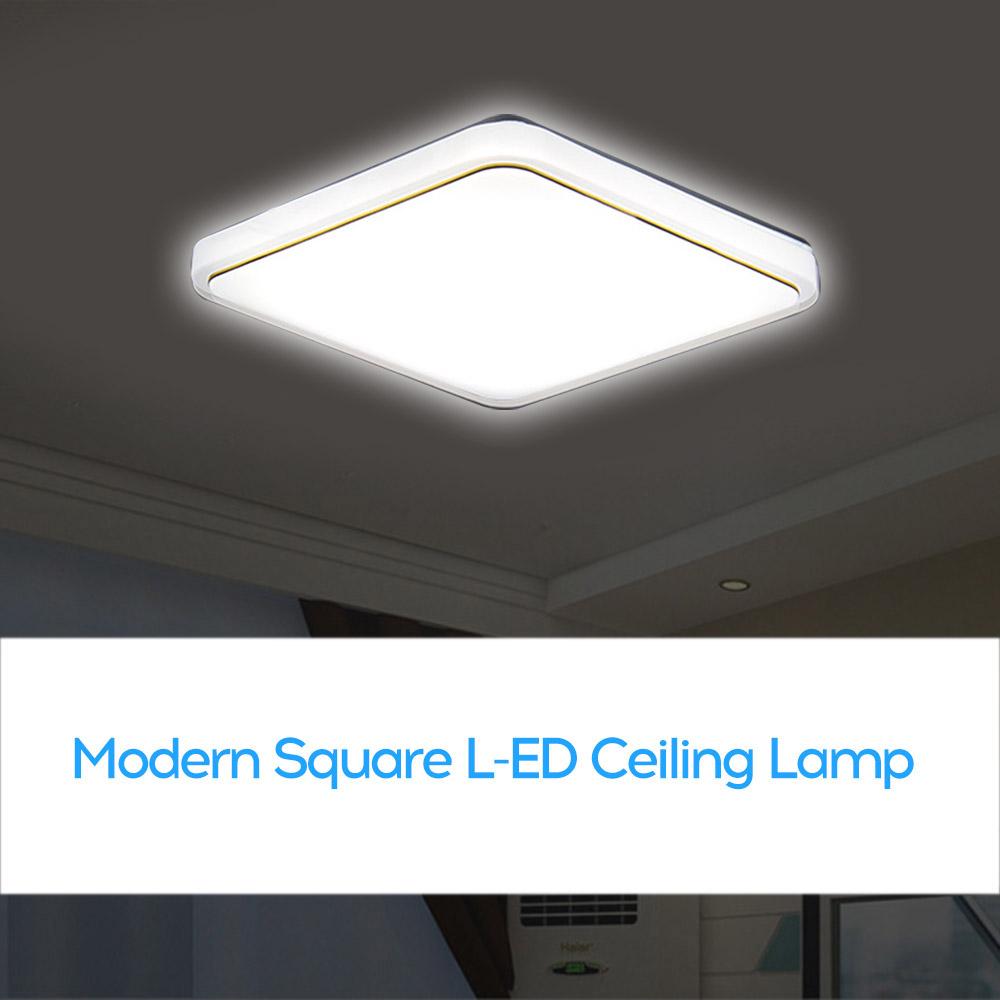 Квадратный потолочный светильник L-ED AC220-V белого цвета для кухни, балкона, крыльца, современный панельный светильник