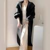 Women's Chunky Knit Cardigan: Oversized Lapel, Casual Lazy Style, Heavy-Duty Coarse Twist Long Sweater Coat.