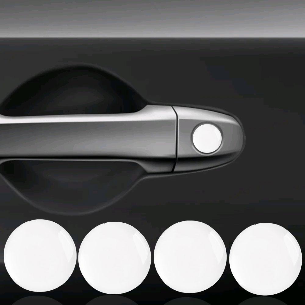 4 шт. универсальные наклейки на замочную скважину для двери автомобиля, защитные наклейки на дверь автомобиля, амортизирующие прокладки для предотвращения столкновений, внешние аксессуары для автомобиля