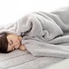 Iris Plaza Blanket, Throw, Anti-Static, Machine Washable, Warm, Ultra-Fine Micro Mink Fur, Silver Gray, 160 X 200 Cm, Semi-Double