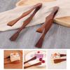 Anti-slip Handle Kitchen Tongs Wooden Food Tongs Durable Cake Clip