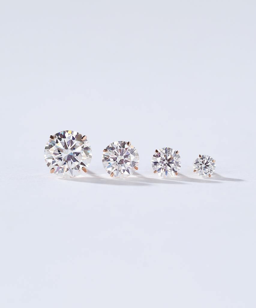 Dorocy 14K Серьги с муассанитом Базовые на 4 крапана_4 Типа