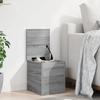 VidaXL Storage Box Sonoma Grey 30x35x35 Cm Engineered Wood, Blanket Box, Storage Chest, Box of 840672