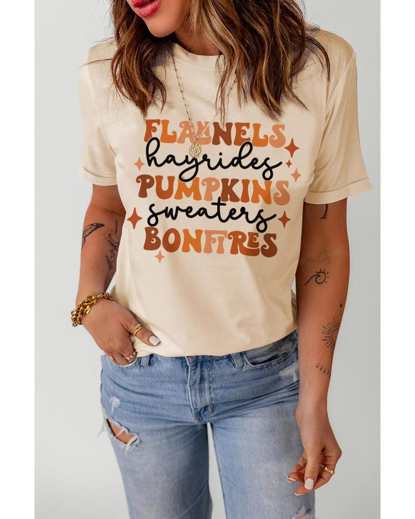 Azura Exchange Khaki Flannels Hayrides Pumpkins Sweaters Bonfires Tee