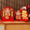 Креативный качающий головой Бог богатства Красное украшение для дома Бог богатства Орнаменты Новогодние