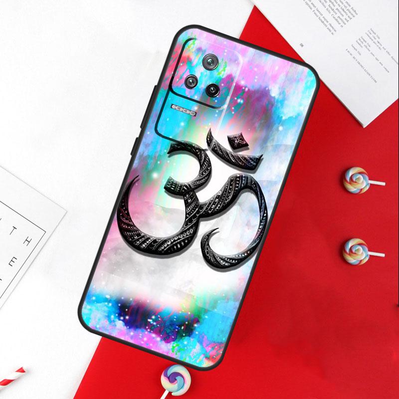 Чехол-обложка с индуистским символом Йога Ом для Xiaomi 13T 11T 12T 14T Pro 13 14 15 Ultra POCO X7 Pro X3 X5 X6 F5 F6 M6 Pro
